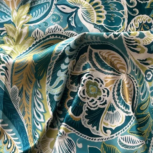 Pier 1 Imports Vibrant Paisley Queen Duvet Cover and 2 Pillow Shams Gorgeous - Picture 7 of 10